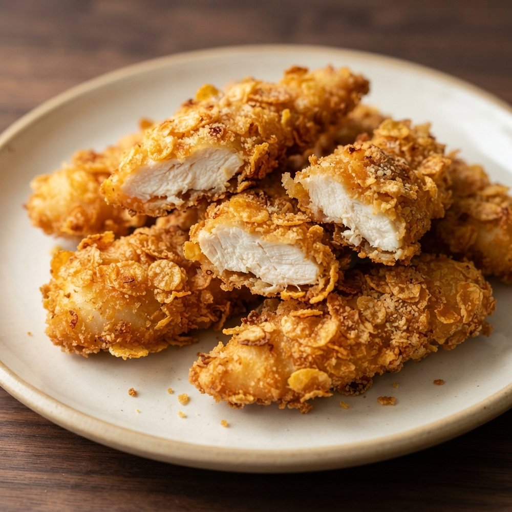 Air Fryer Cornflake Chicken Fingers