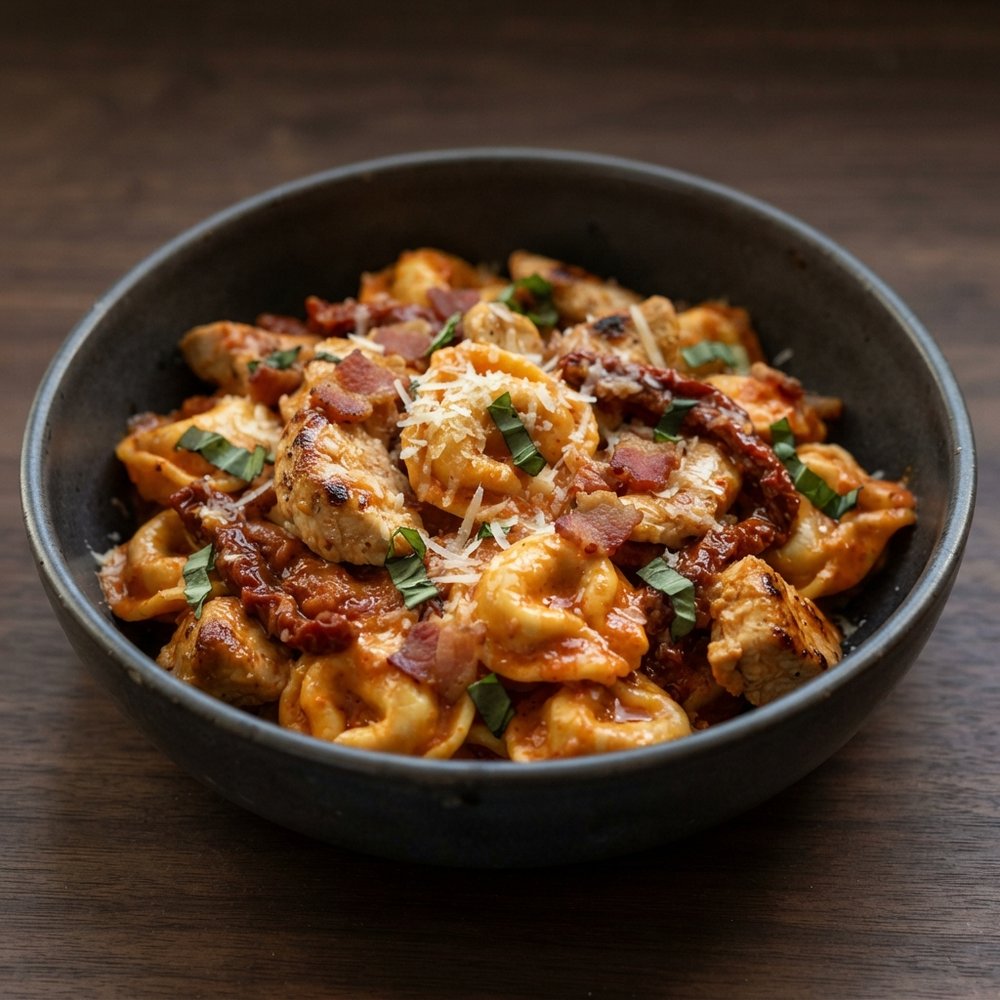 Creamy Sun-Dried Tomato Chicken Tortellini