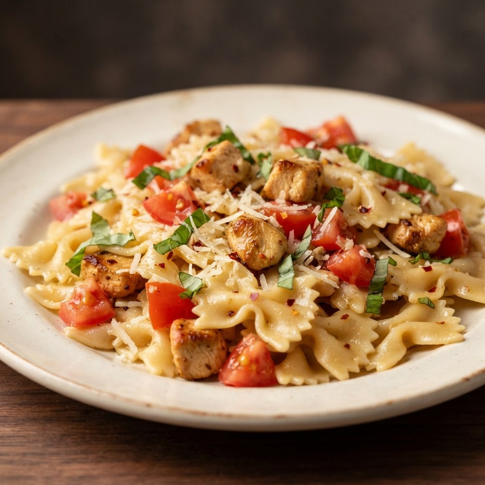 Italian Chicken Bow Tie Pasta
