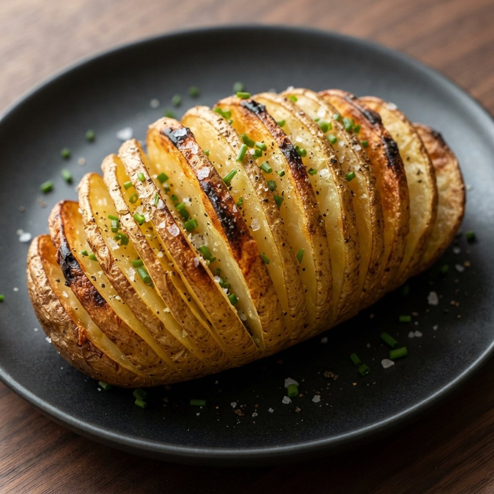 Air Fryer Hasselback Potatoes