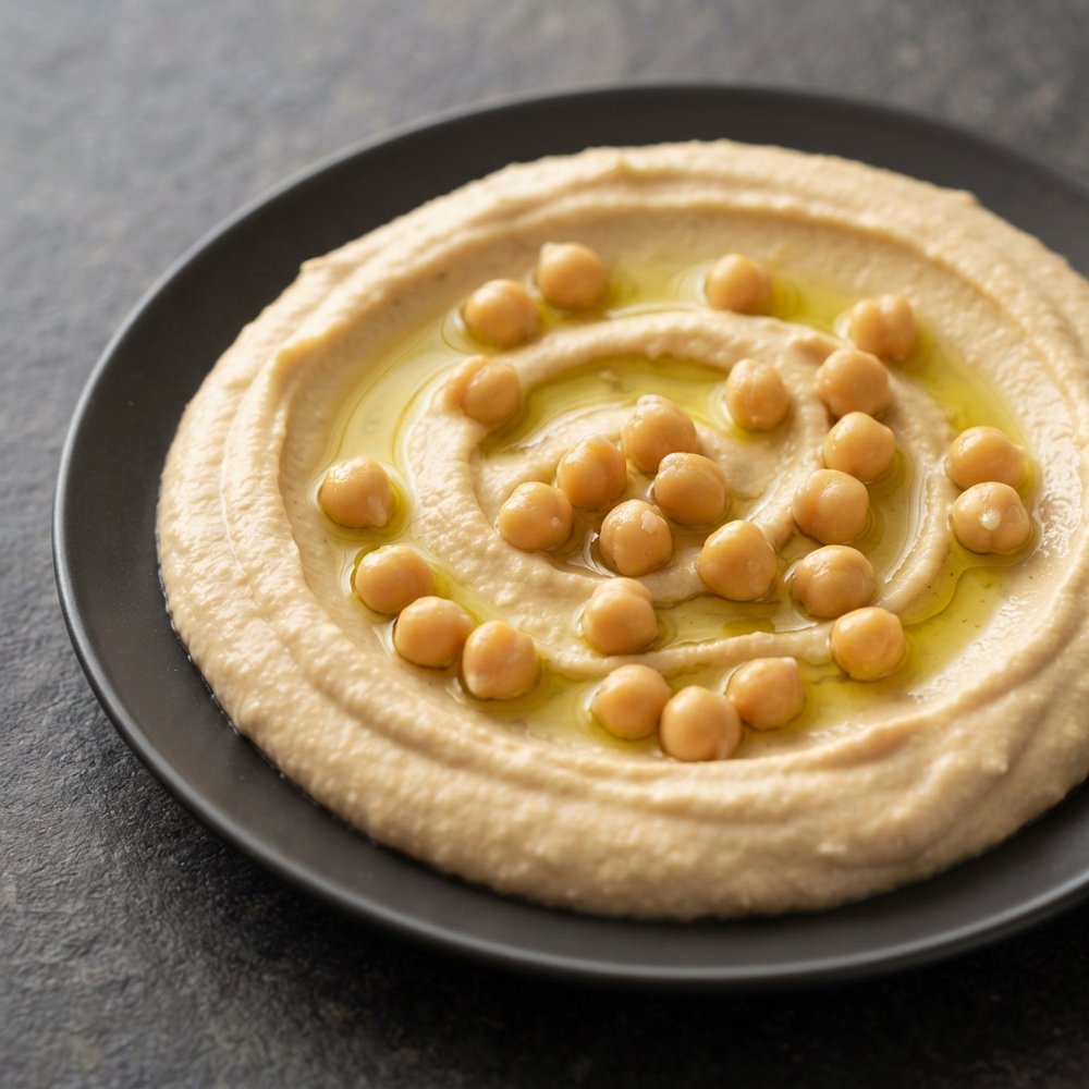 Traditional Middle Eastern Chickpea Hummus (Chummus)