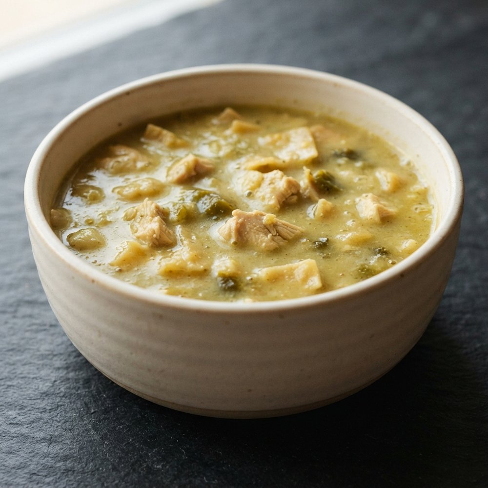 Velvety Green Chicken Enchilada Soup