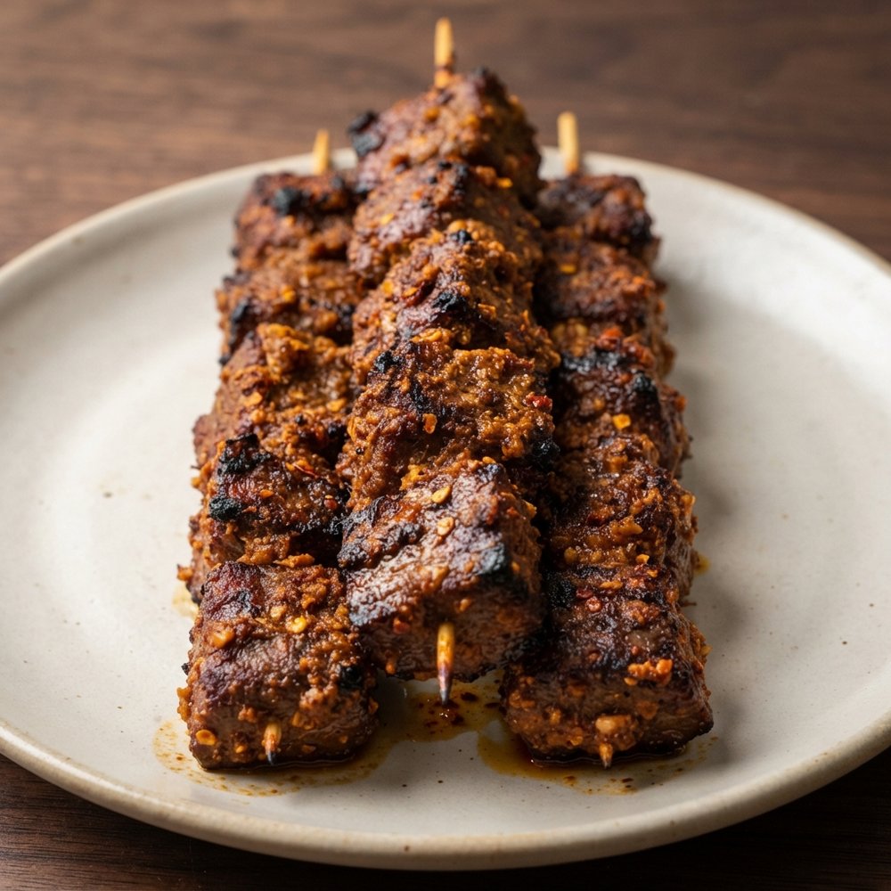 Grilled West African Suya-Style Beef Skewers