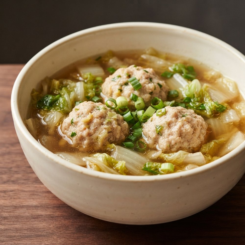 Chinese Lion’s Head Meatball Soup