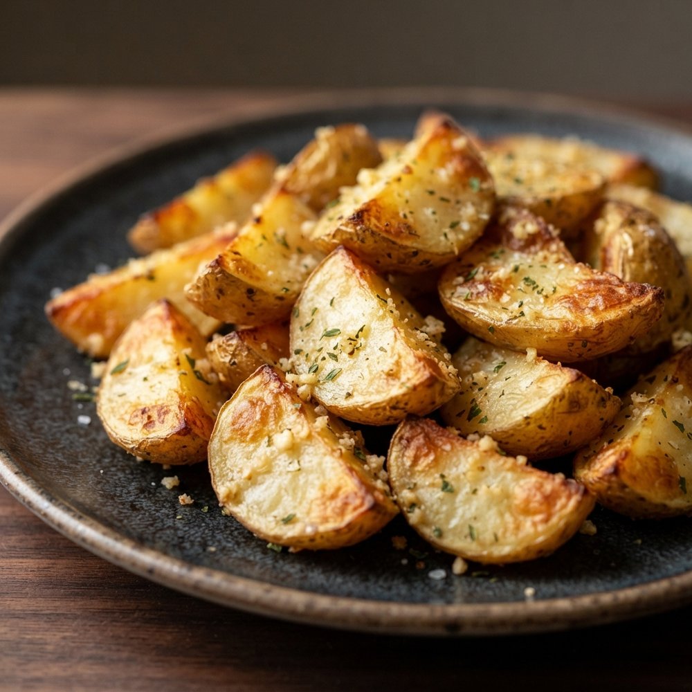 Air-Fried Baby Potatoes with Garlic and Parsley
