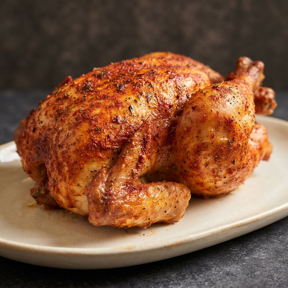 Crispy Air-Fryer Rotisserie-Style Chicken