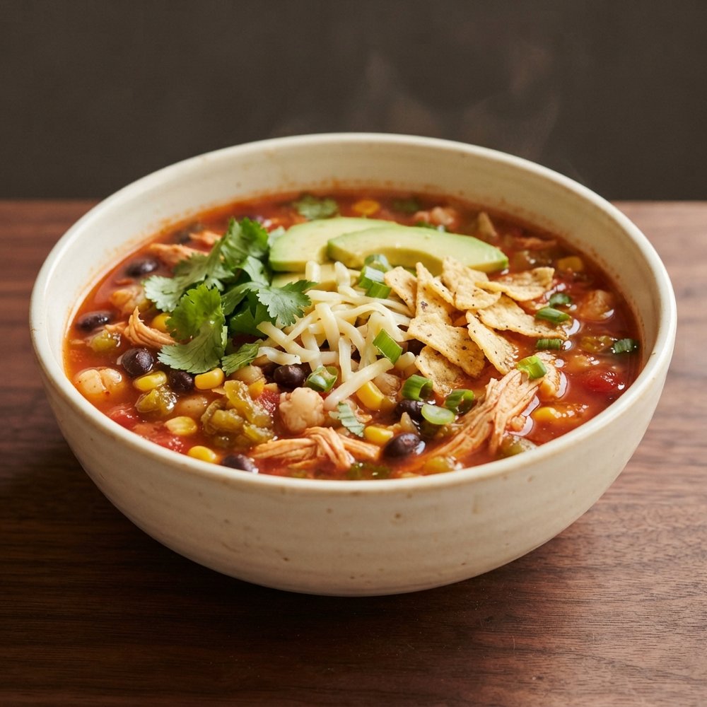 Hearty Chicken Tortilla Soup