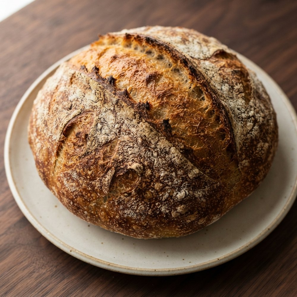 Simple Dutch Oven No-Knead Loaf