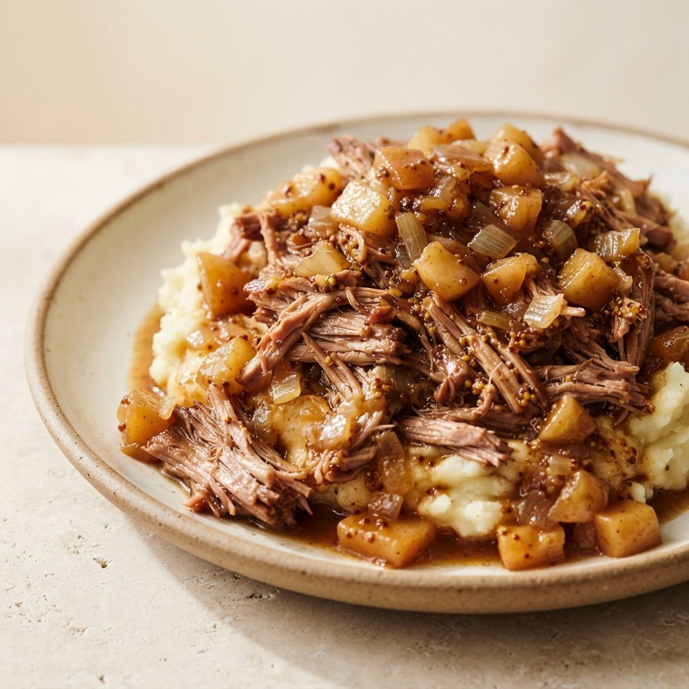 Pulled Pork with Apples and Apple Butter