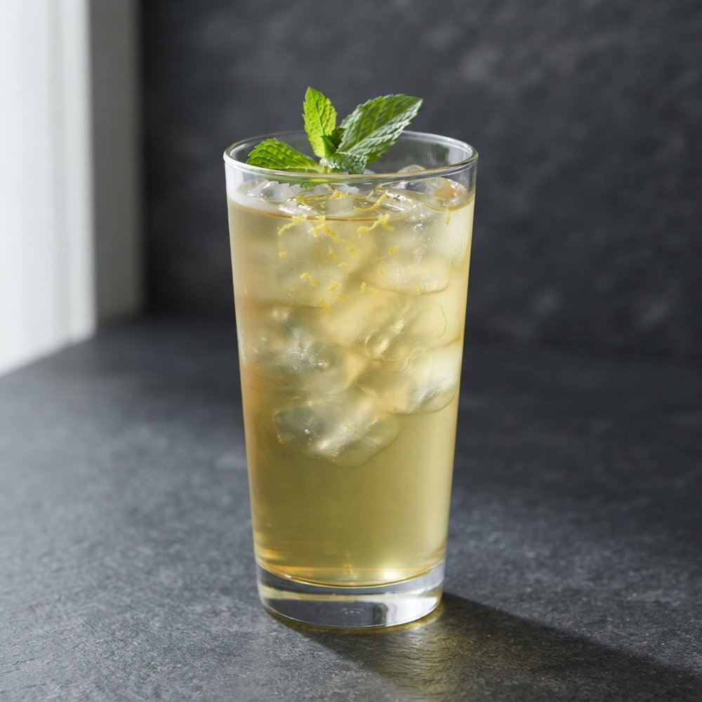 Sun-Steeped Mint Iced Tea