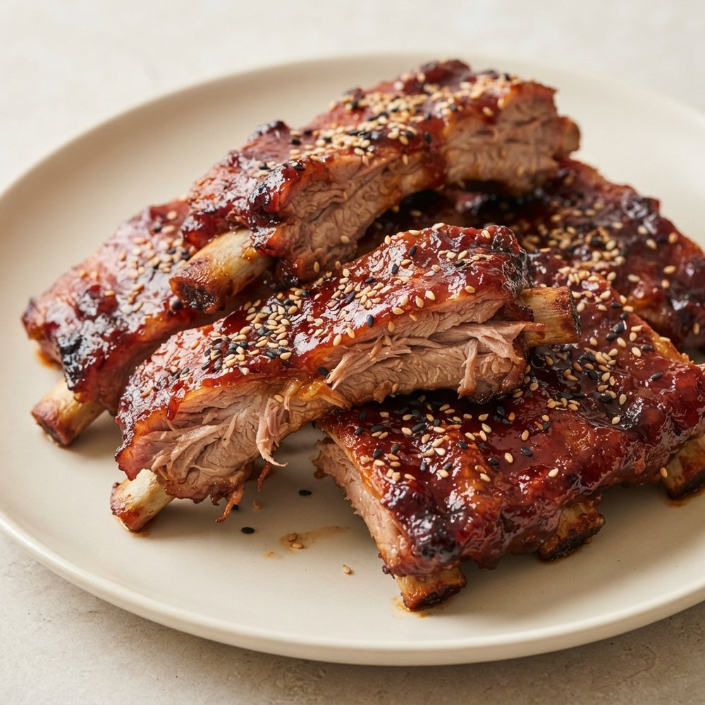Fiery Korean-Style Baby Back Ribs