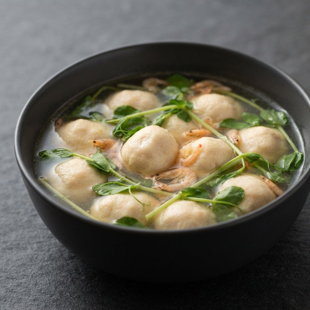 He Jia Tuan Yuan (Lunar New Year Tofu-Pork Ball Soup)