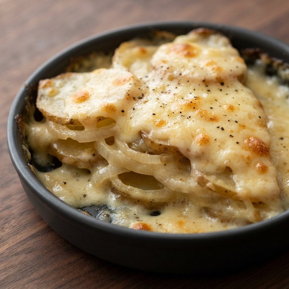 Cheesy Potato Gratin with Creamy Layers