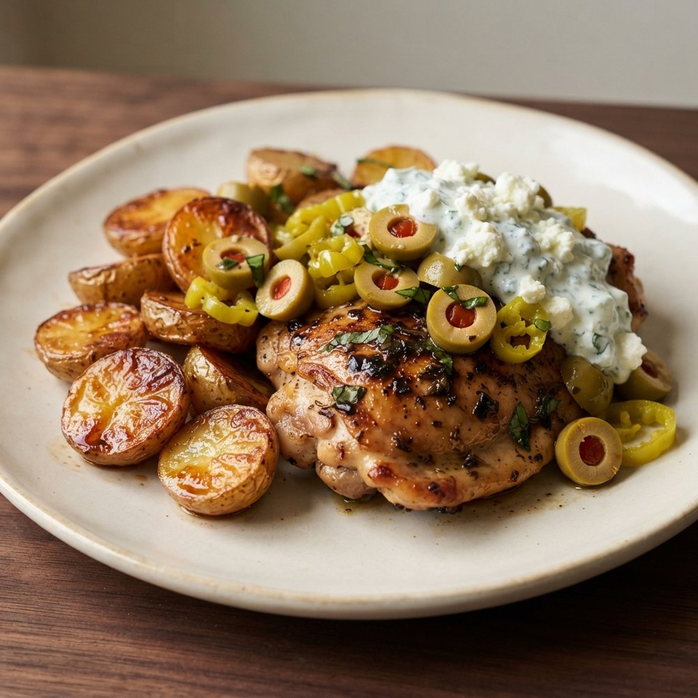 One-Pan Lemon Balsamic Chicken with Potatoes