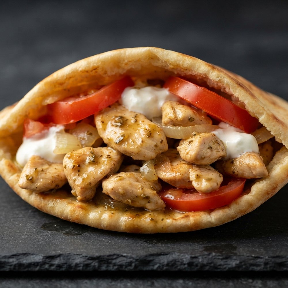 Lemon-Oregano Chicken Pita Pocket