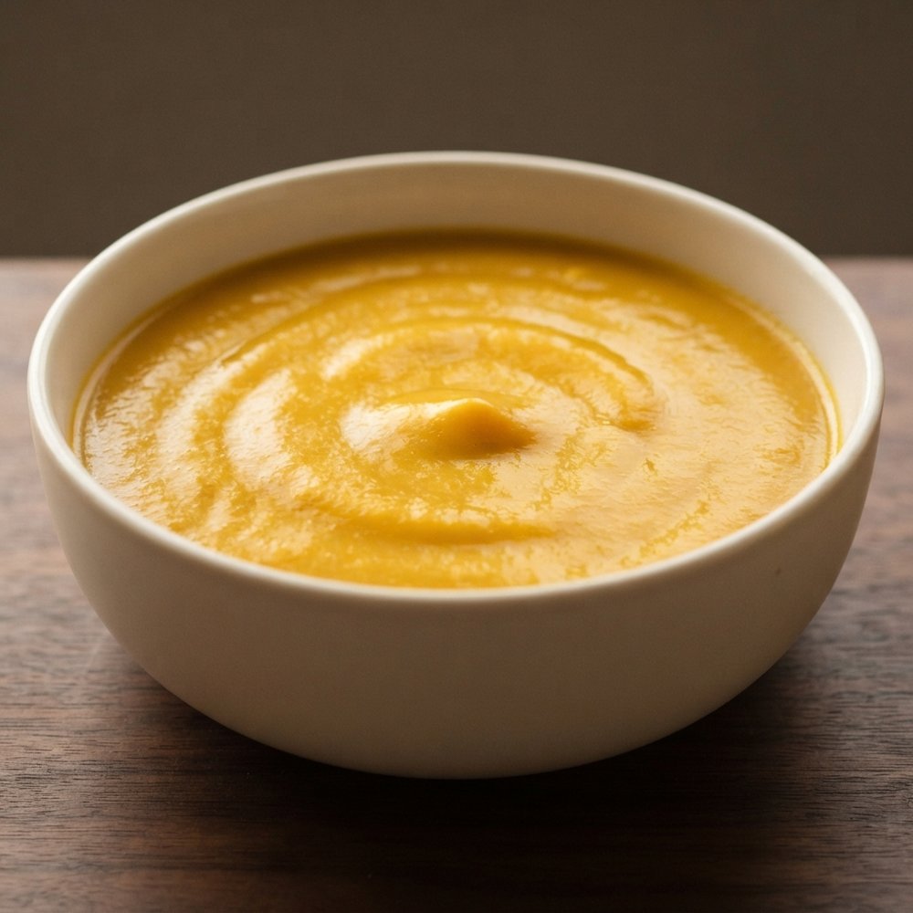 Persimmon-Kissed Butternut Squash Soup