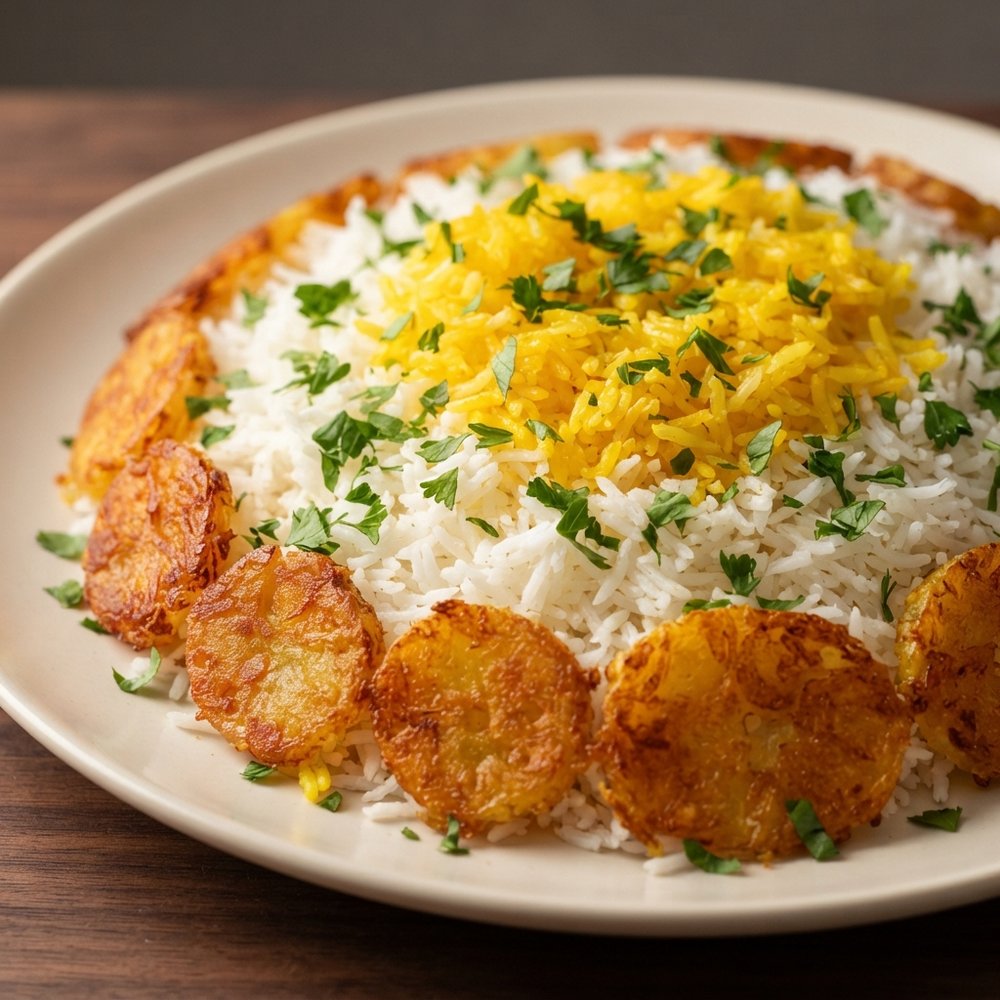 Persian-Style Saffron Basmati Rice with Tahdig