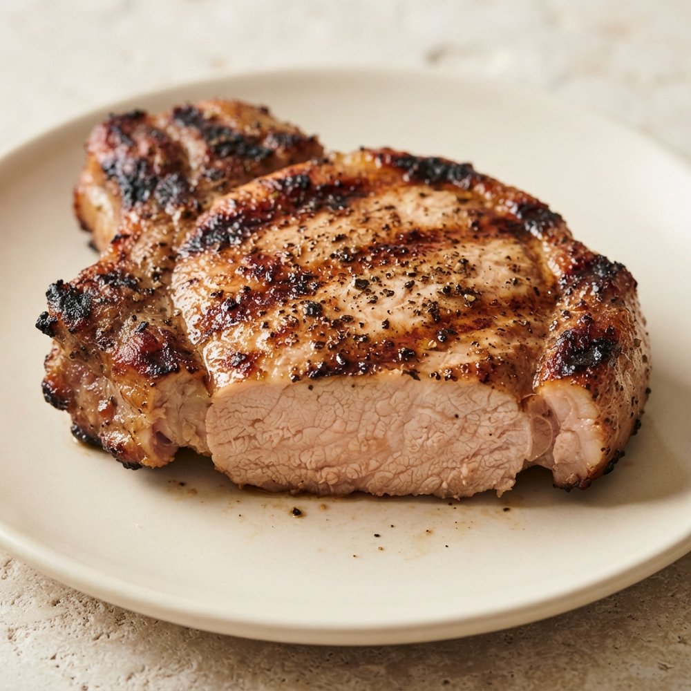 Dill Pickle-Brined Pork Chops