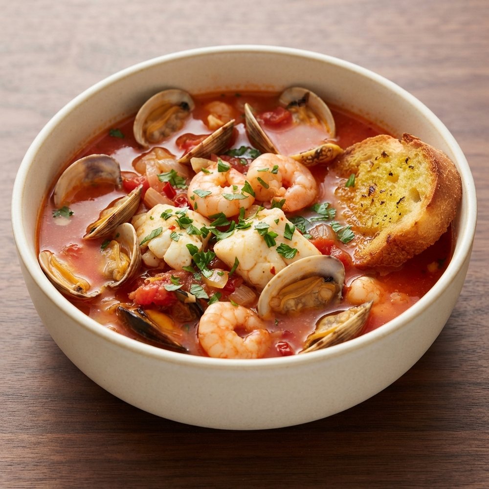 Mediterranean Zuppa di Pesce with Frutti di Mare