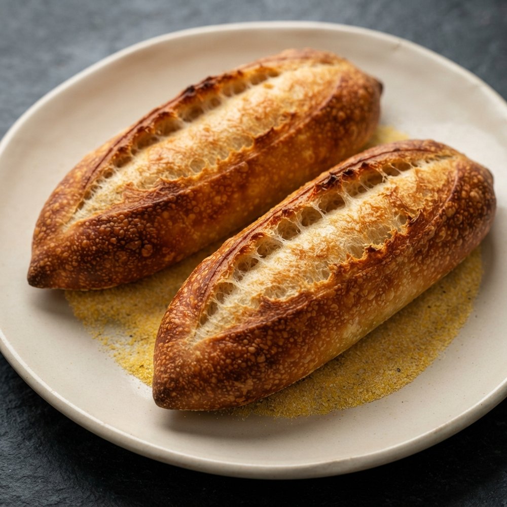 Crusty Italian Loaves Baked on a Pizza Stone