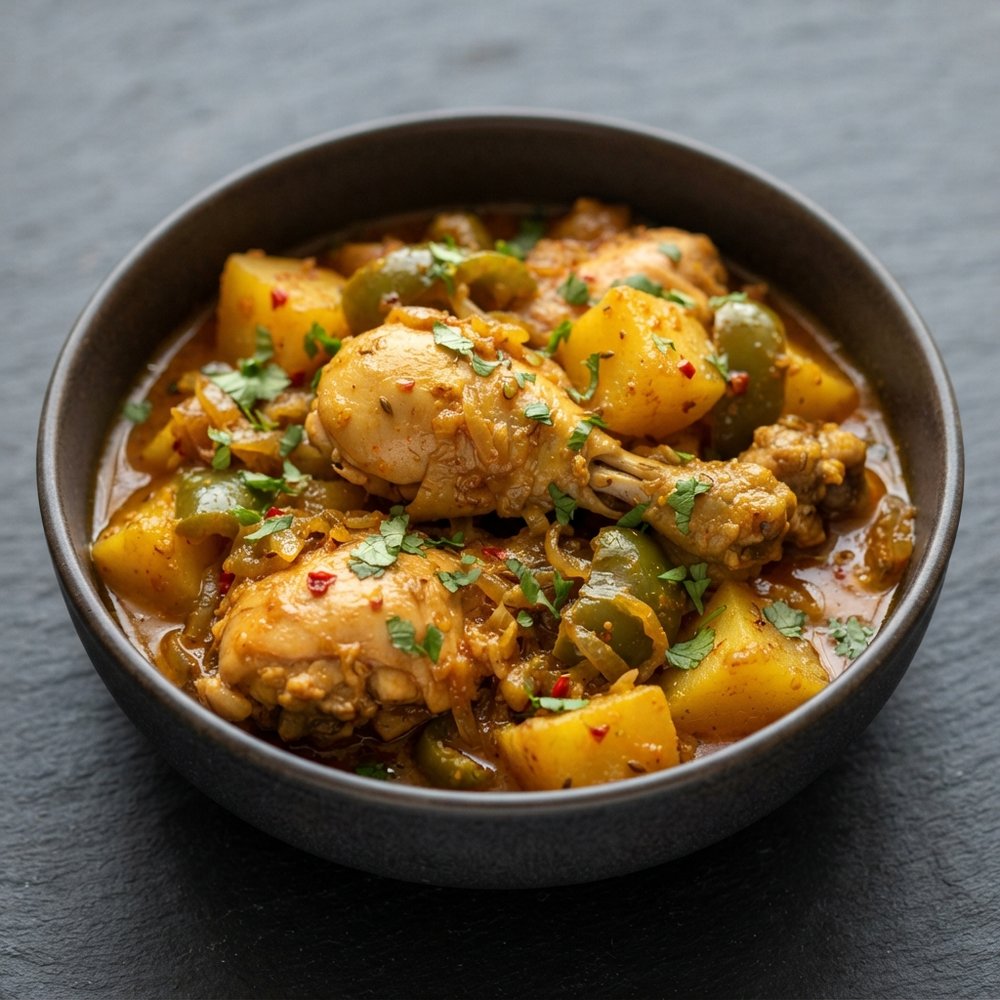 Pakistani Chicken with Potatoes