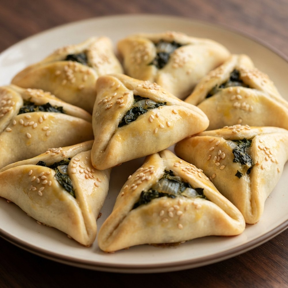 Lebanese Spinach Fatayer Hand Pies