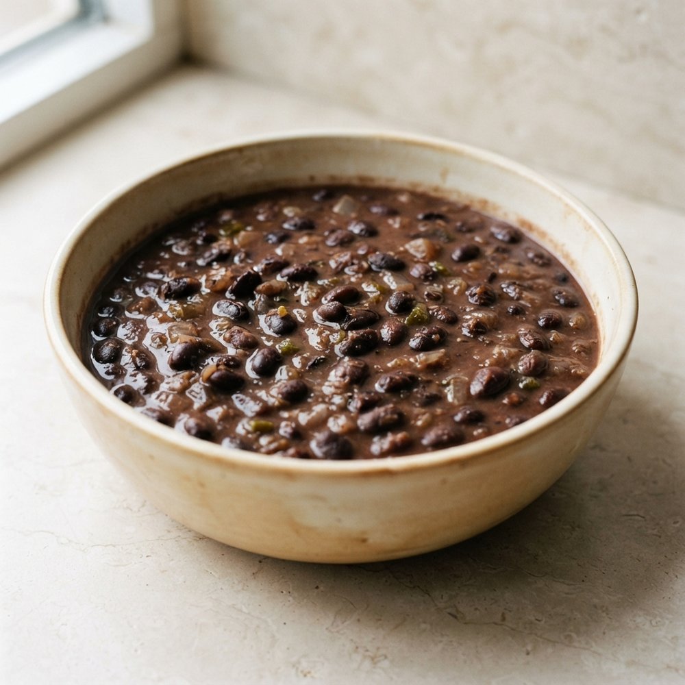 Quick Black Bean Soup for Two