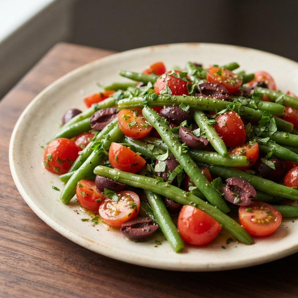Green Beans with Olives and Tomatoes