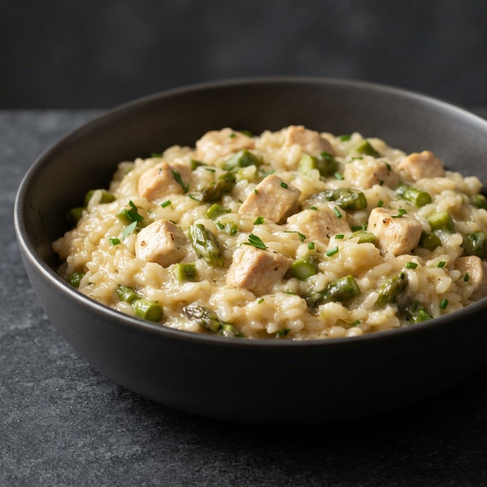 Chicken and Asparagus Parmesan Risotto