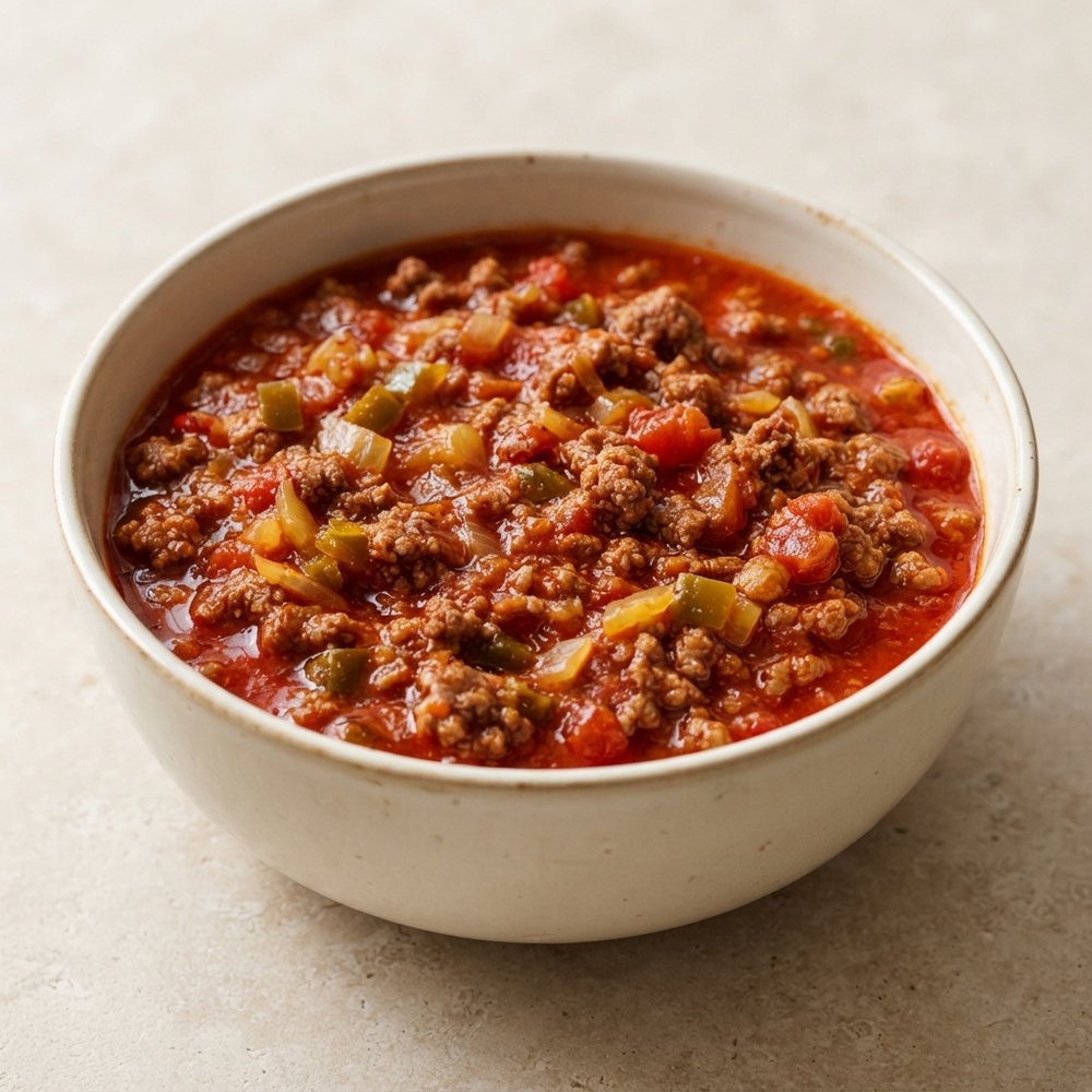 Spicy Slow-Cooked Beanless Chili