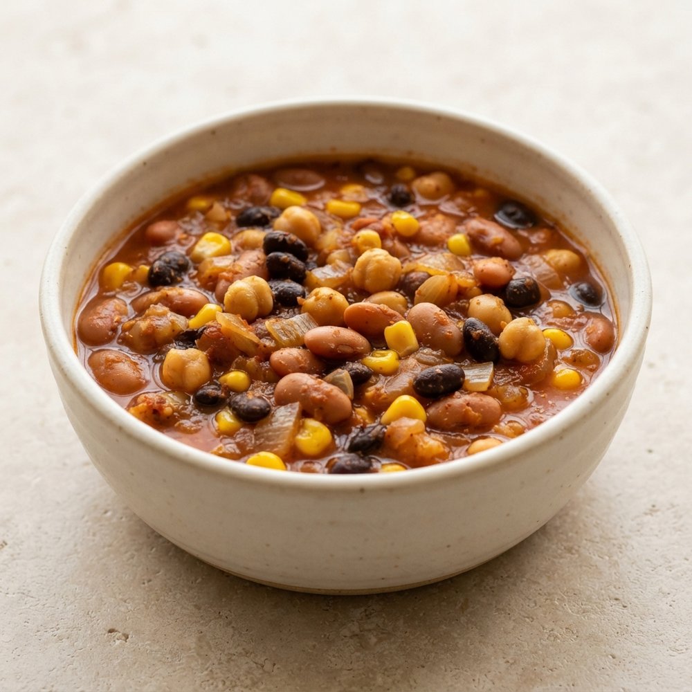 Hearty Mexican-Style Three-Bean Stew