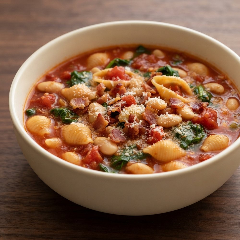 Bacon-Infused Pasta e Fagioli Soup
