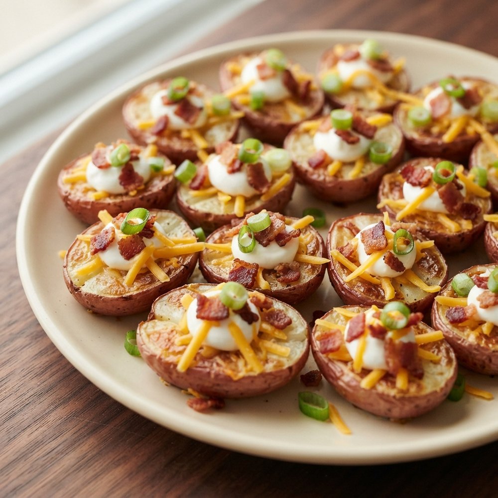 Mini Loaded Potato Poppers