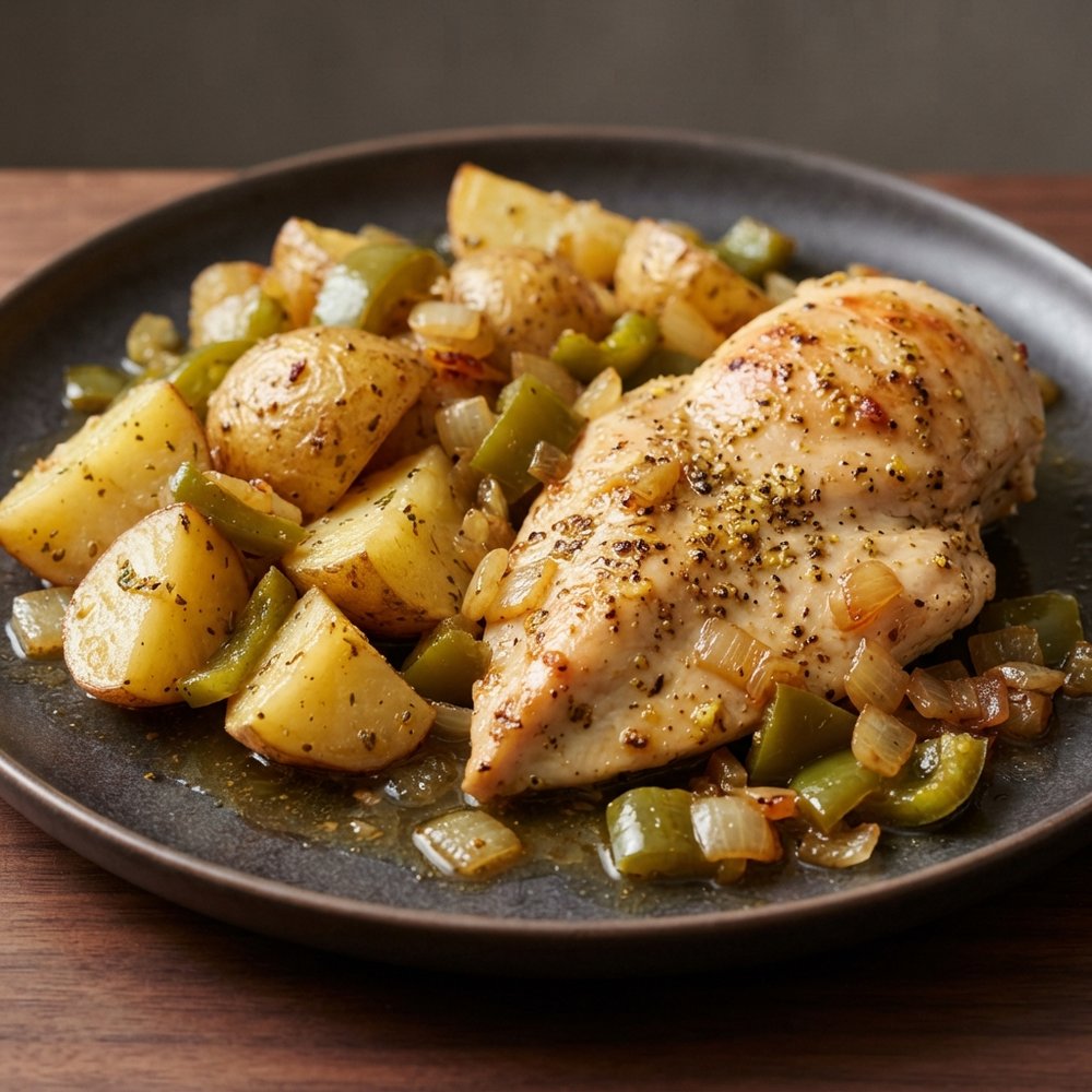 Lemon Pepper Chicken with Roasted Potatoes