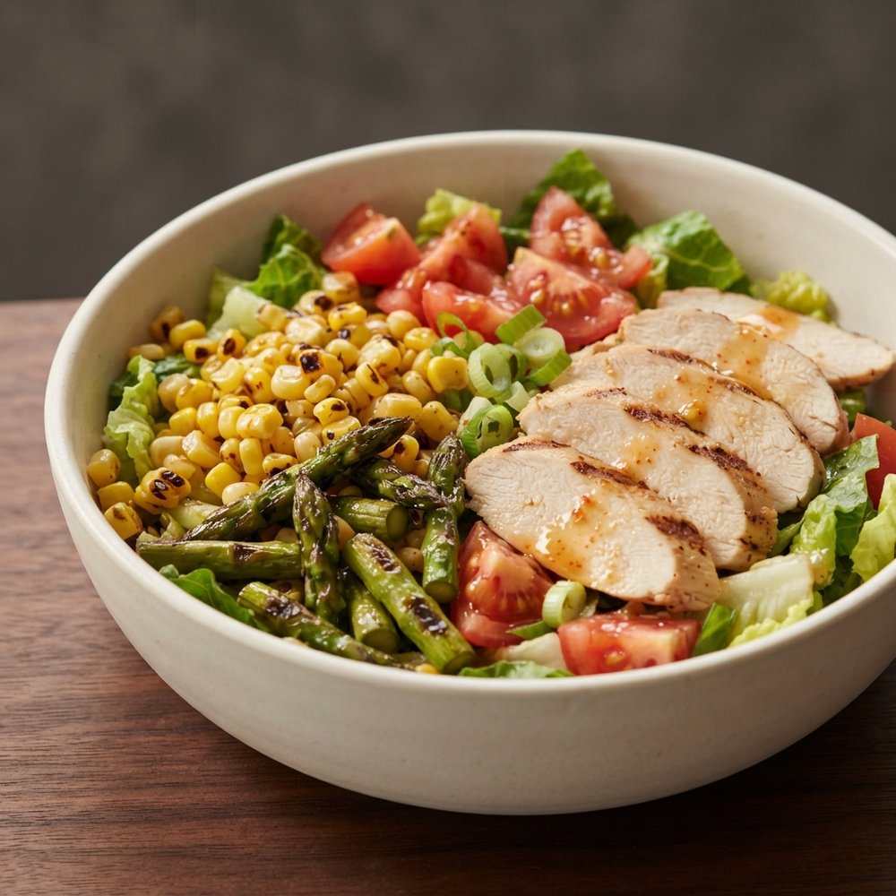 Charred Corn and Grilled Chicken Salad