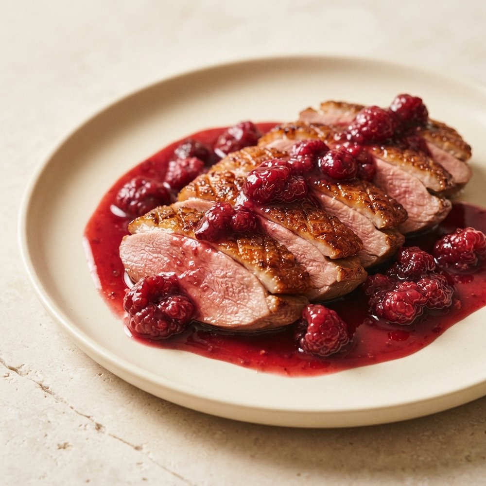 Duck Breasts with Raspberry Sauce