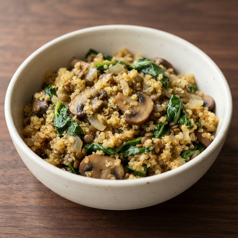 Quinoa and Swiss Chard Pilaf