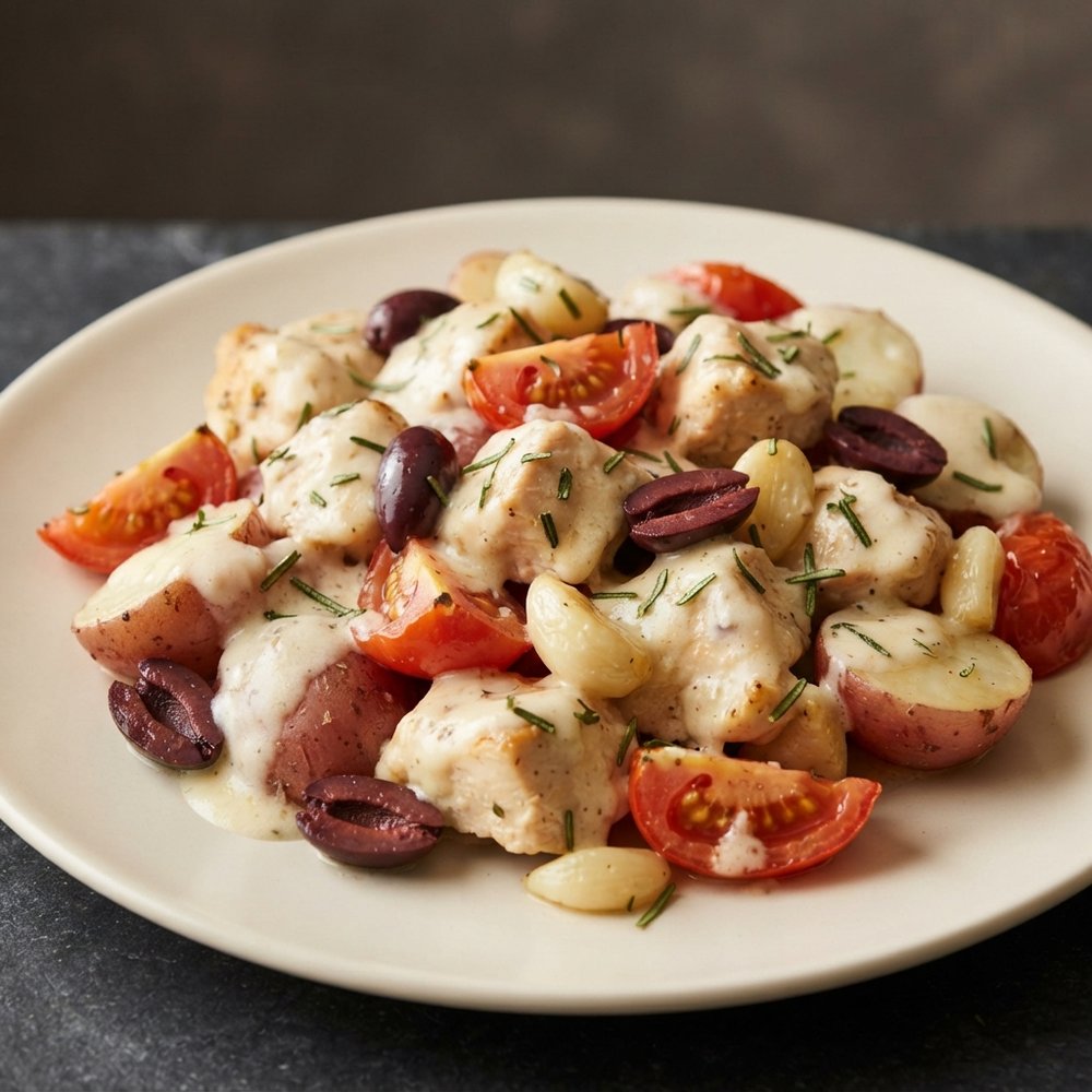 Mediterranean-Style Roasted Chicken with Potatoes
