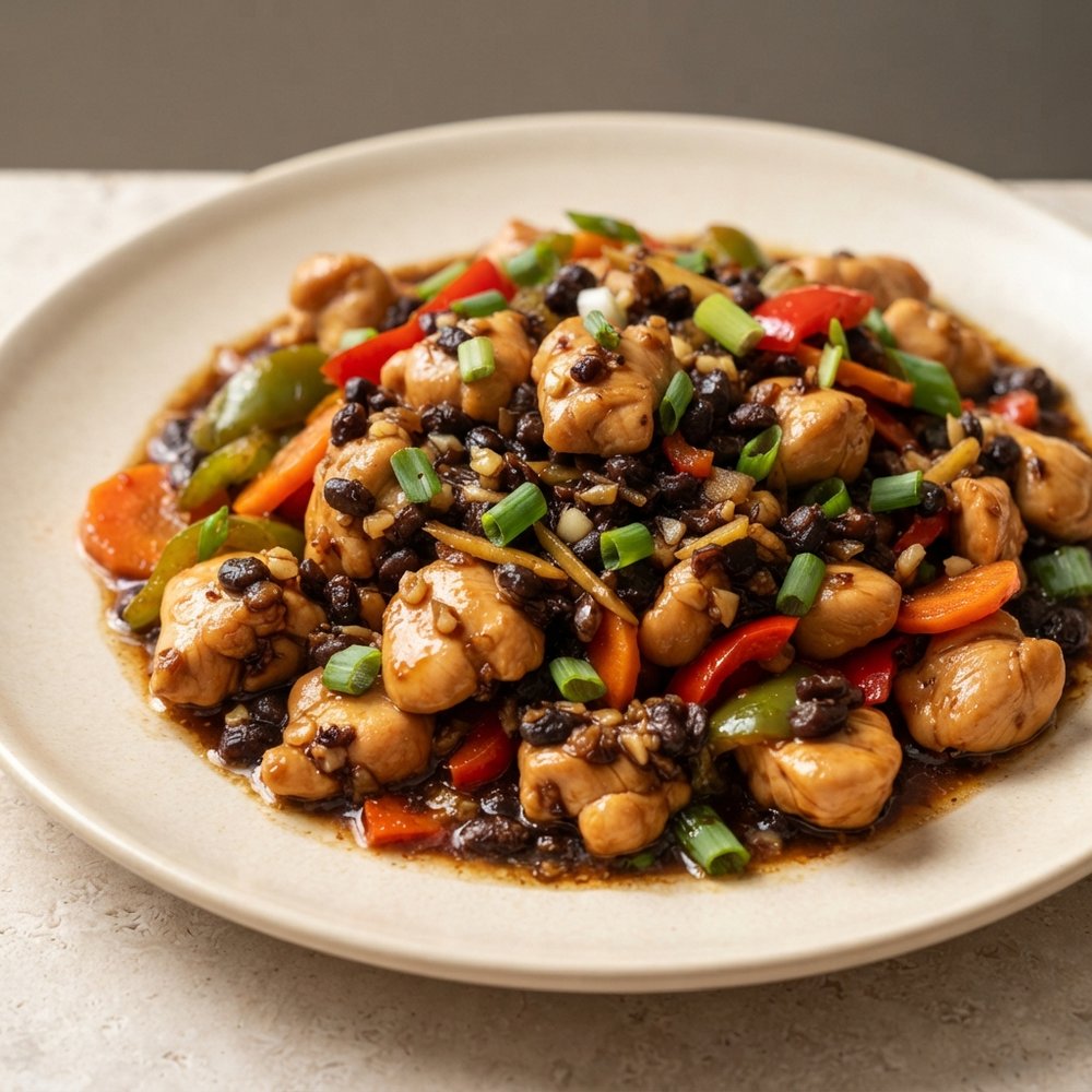 Stir-Fried Chicken with Fermented Black Beans