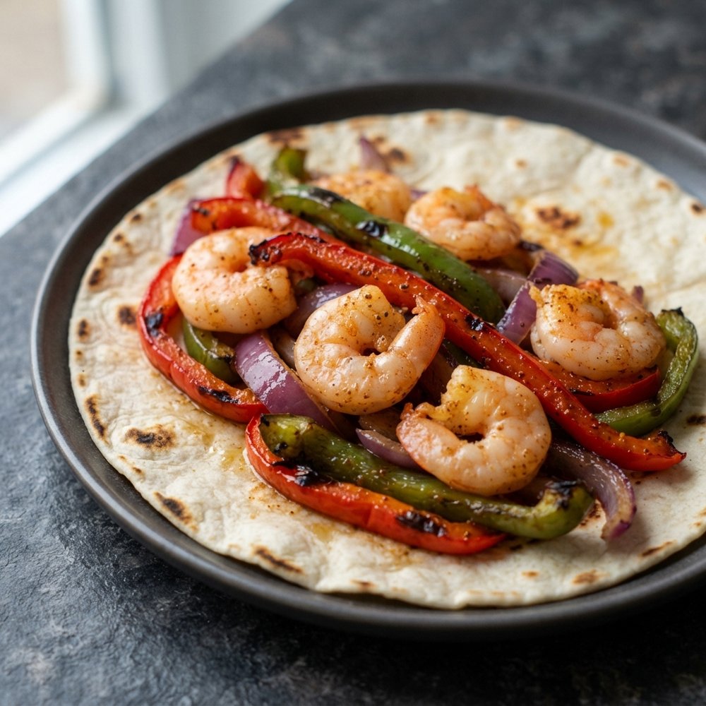 Air Fryer Shrimp Fajitas