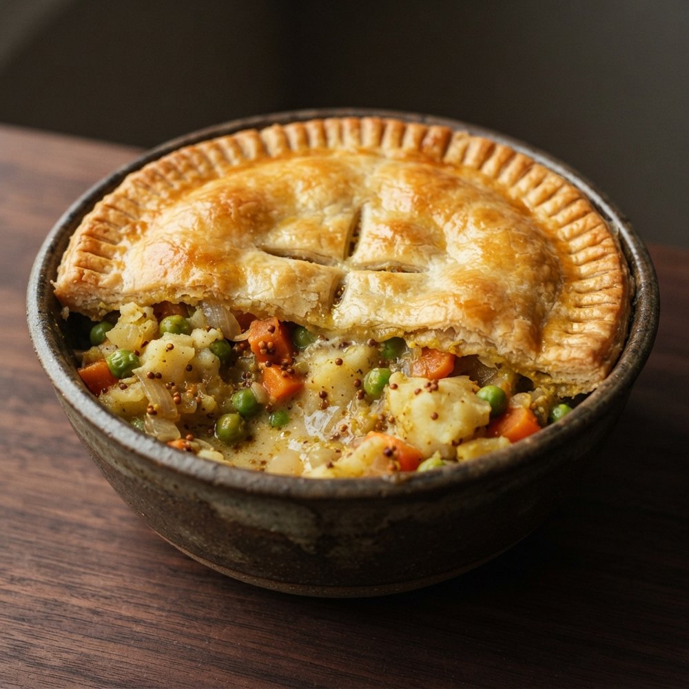 Spiced Samosa-Inspired Potpie