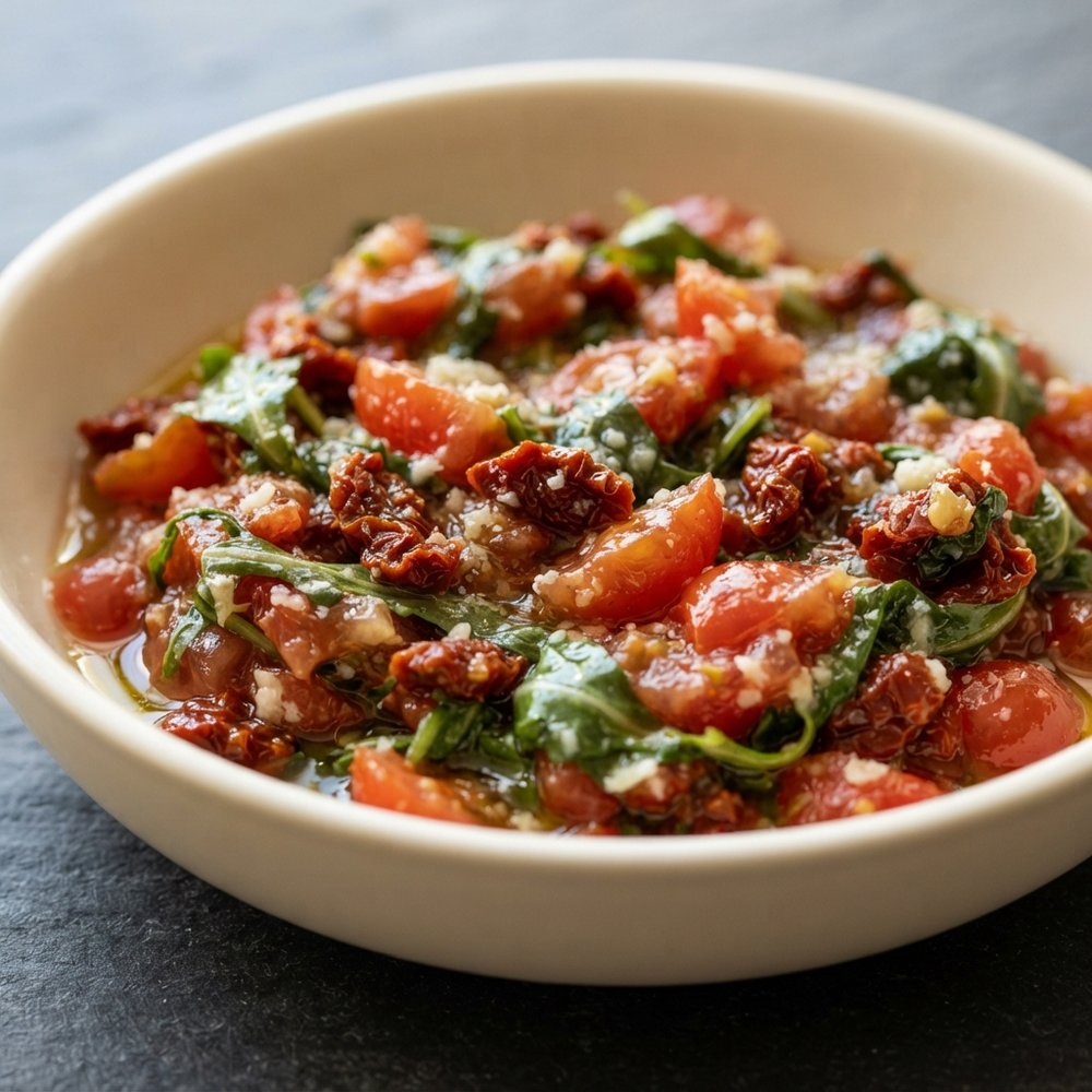 Jen's Tomato Arugula Bruschetta