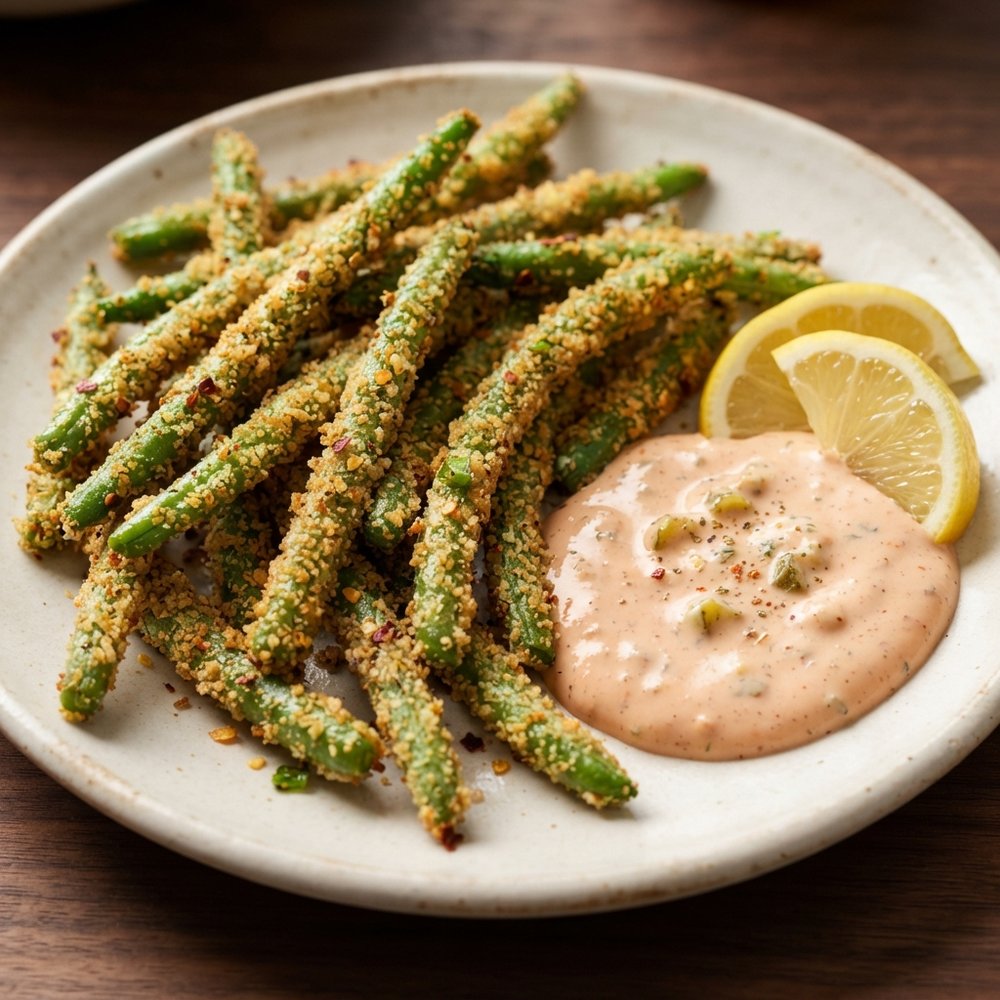 Crispy Air-Fried Green Bean Fries