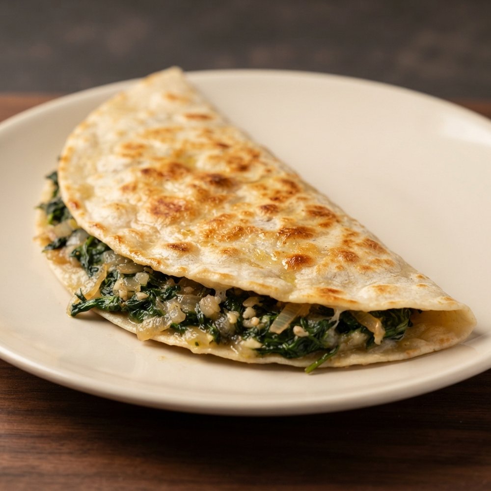 Spinach & Parmesan Gözleme (Turkish Stuffed Flatbreads)