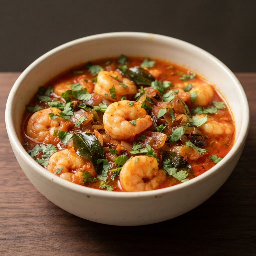 Simple South Indian-Style Shrimp Curry