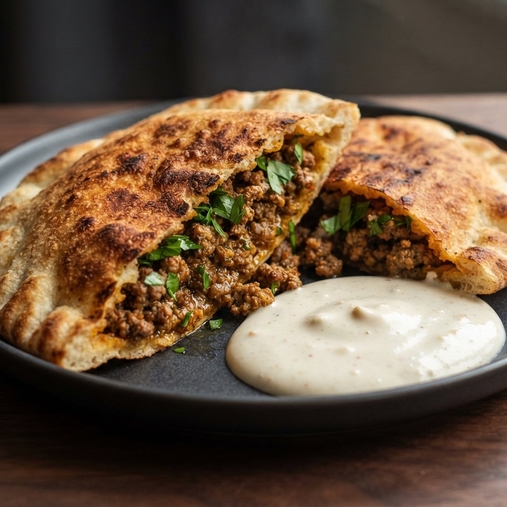 Lebanese Arayes: Crispy Pita Filled with Spiced Meat