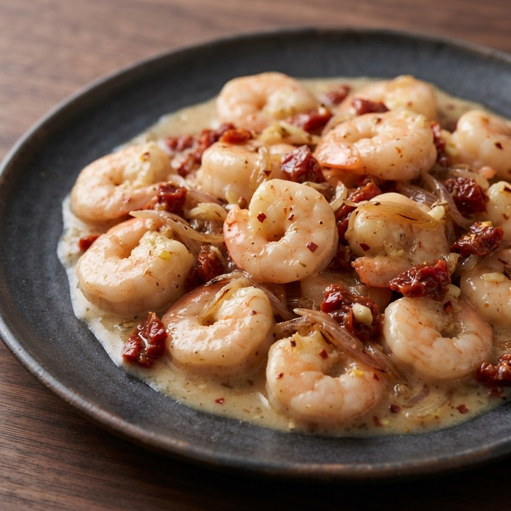 Shrimp in Creamy Cognac Sauce