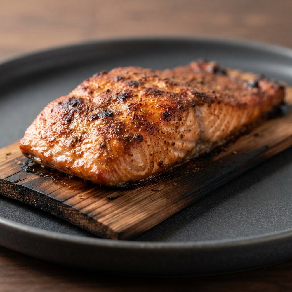 Cedar Plank Grilled Salmon Fillets