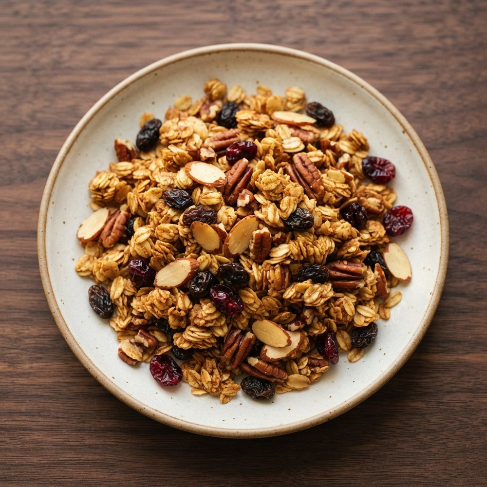 Pumpkin Pie-Spiced Crunchy Granola