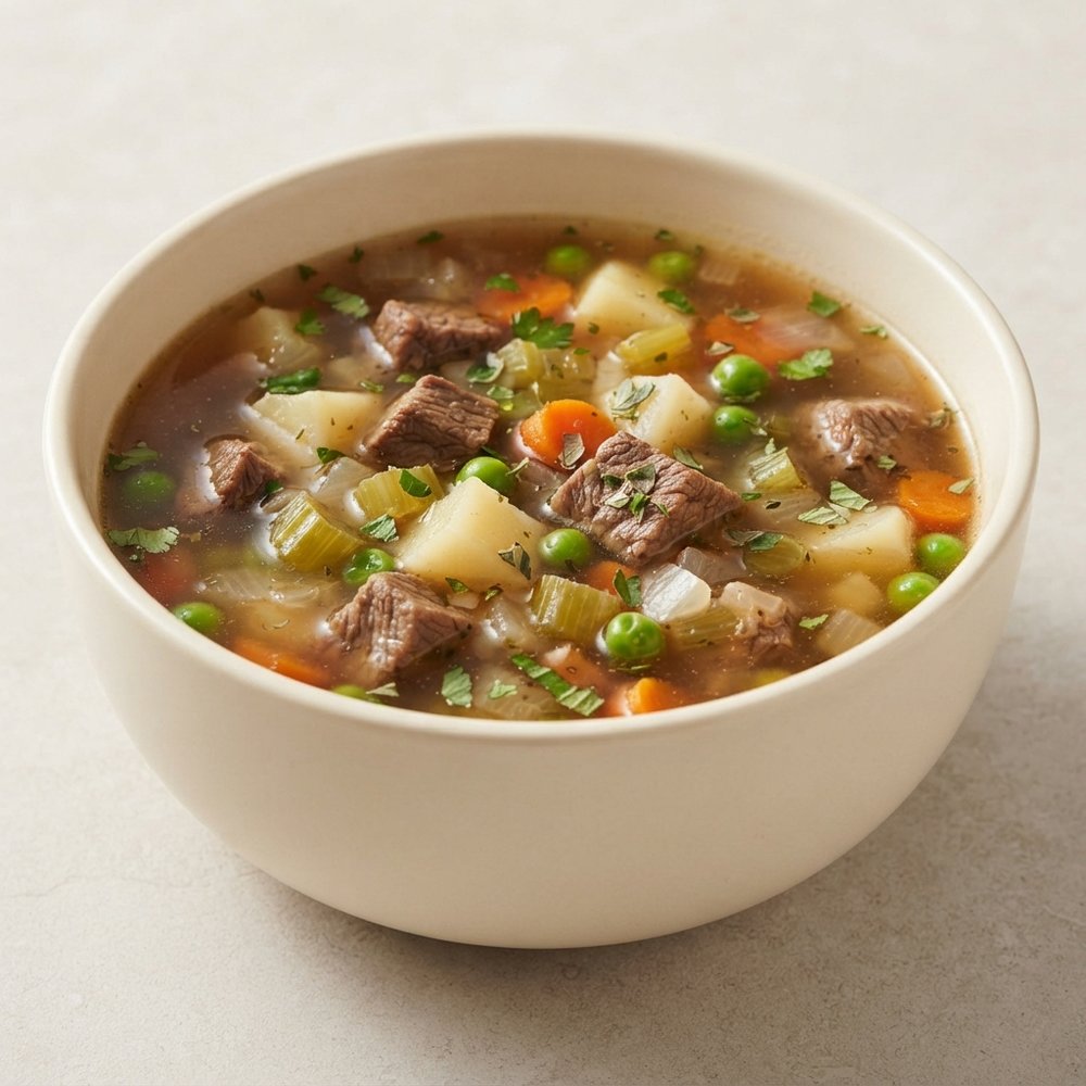 Hearty Beef and Vegetable Leftovers Soup